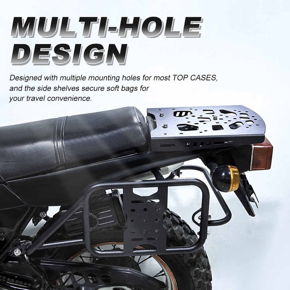 Fit For Yamaha TW200 1987-2024 Rear Luggage Rack Saddlebag Side Carrier ...