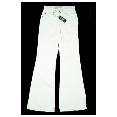 MAVI 192 Womens Jeans Trousers Bootcut Flare Flare Pants 36 W27 W26 L34 27/34 White NEW