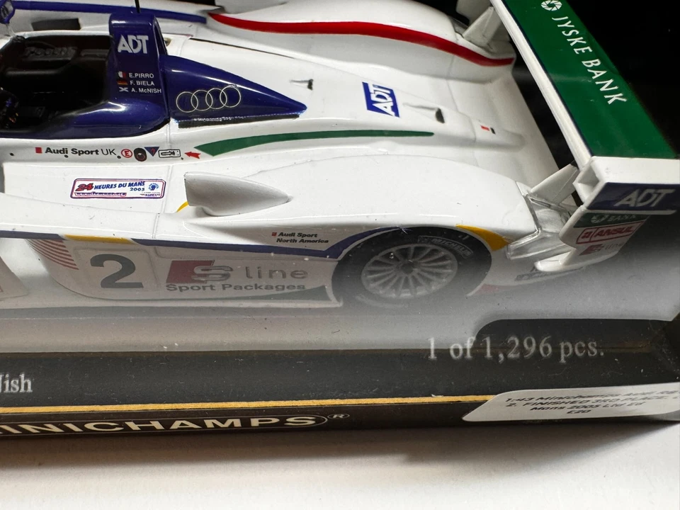 Audi R8 minichamps acabado 3er 1:43 Le Mans 2005 Foto 4 de 4
