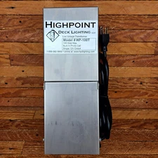 New Highpoint Deck Lighting HP 100T 12 Volt Outdoor light Transformer, Stainless