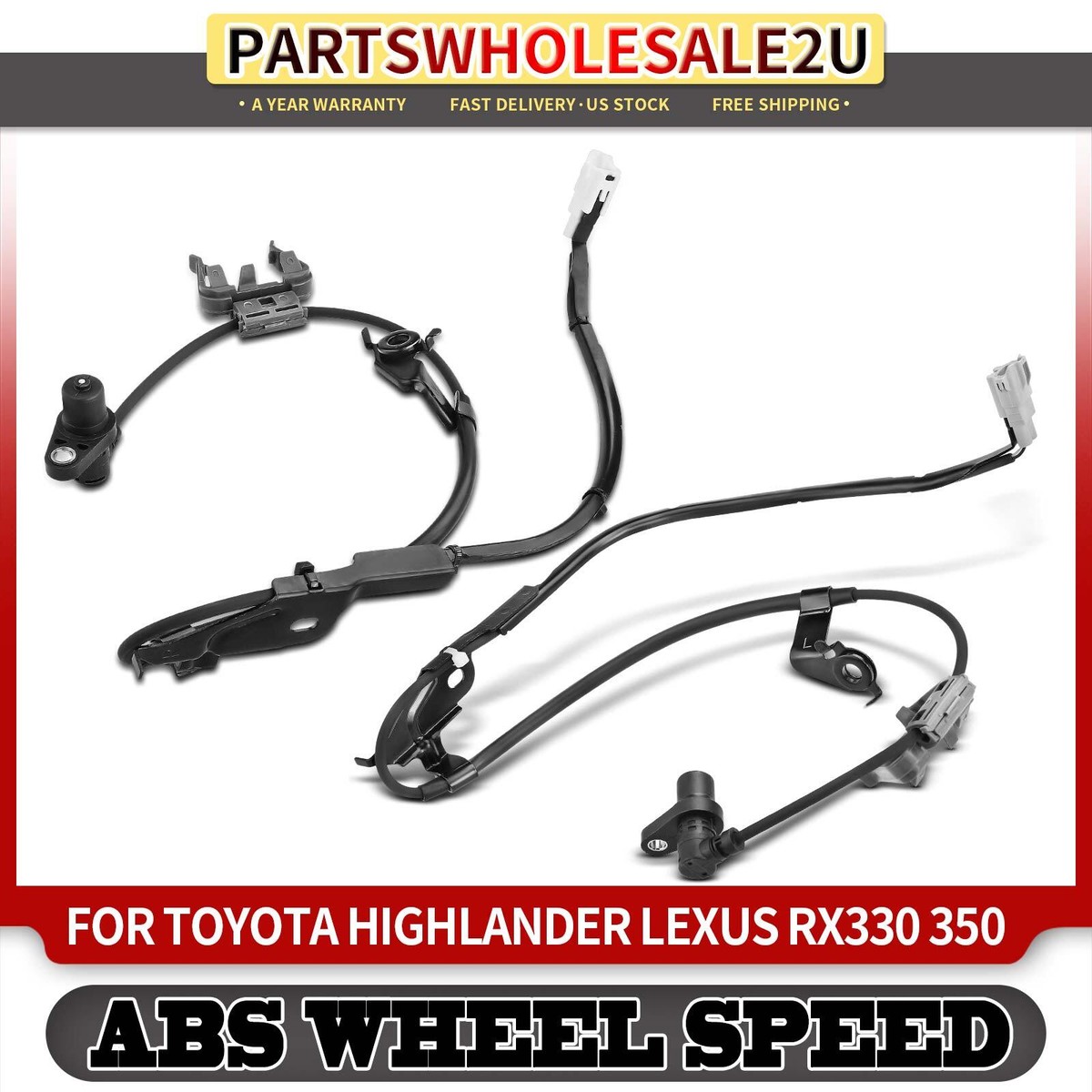 2x Brake Hydraulic Hose Front LH & RH for Lexus RX330 04-06 RX350 2x Brake Hydraulic Hose Front LH & RH for Lexus RX330 04-06 RX350