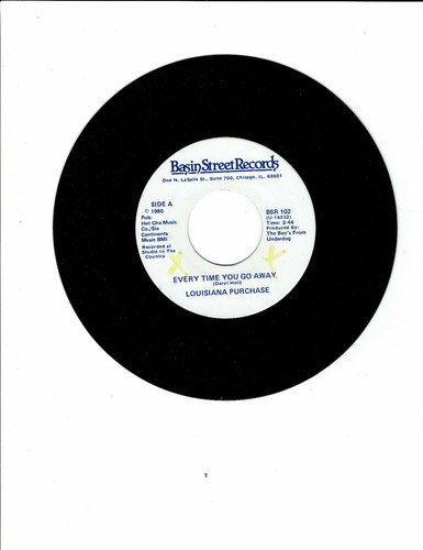 Louisiana Purchase Soul 45 (BASIN STREET BSR 102 ) My Love/Every Time You Go NM+ - Imagen 2 de 2