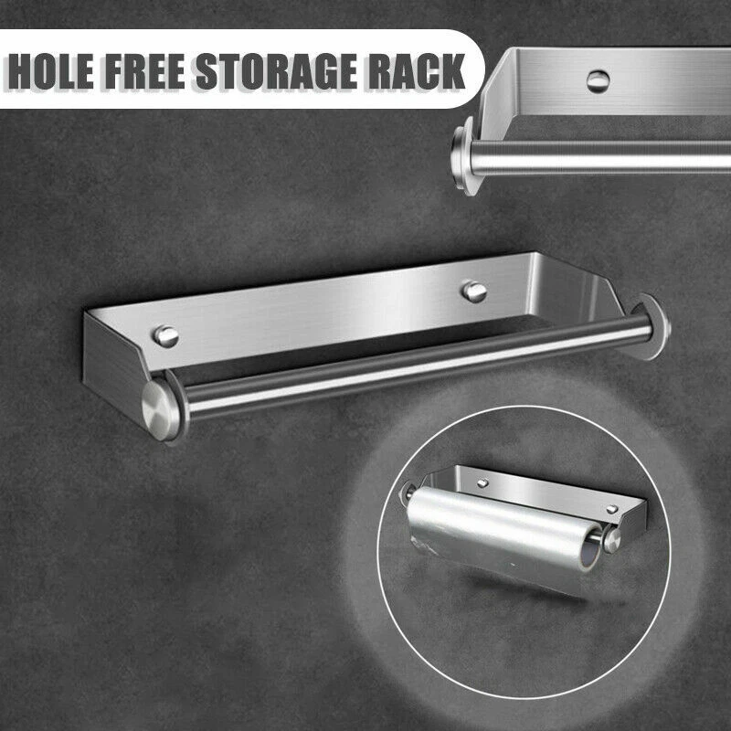 Küchenrollenhalter Edelstahl Papierrolle Handtuchhalter Wandhalterung Küche DE - Bild 2 von 4