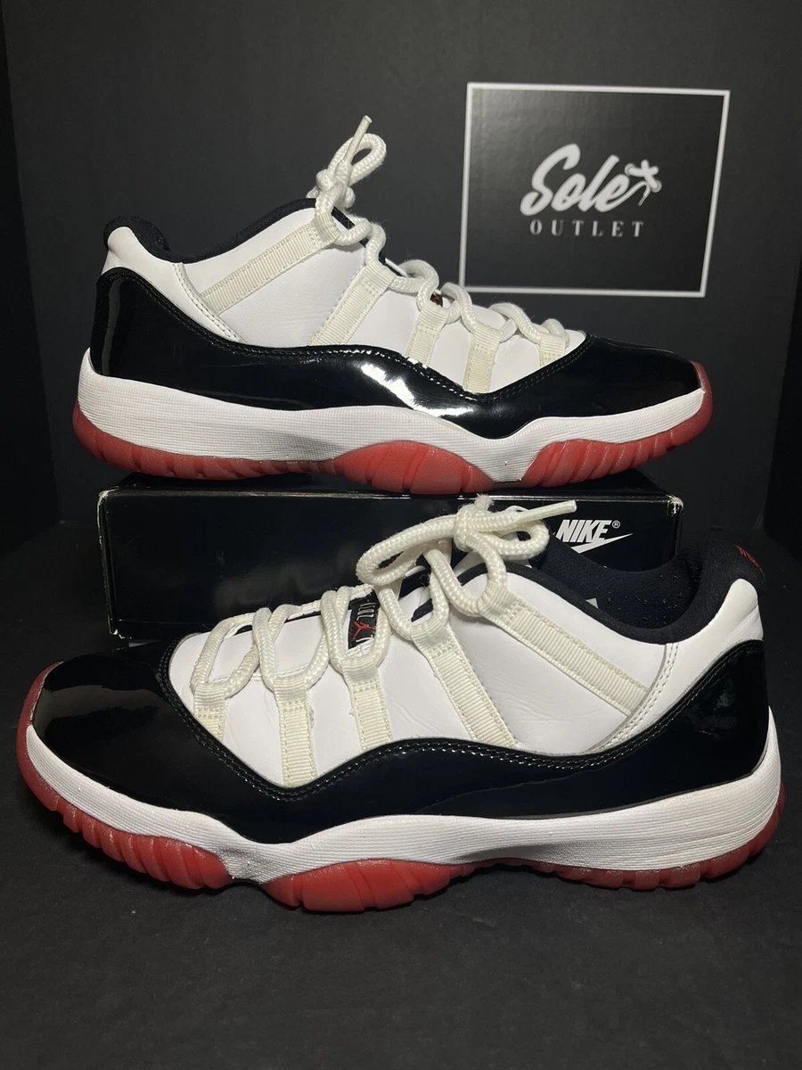 Nike Air Jordan 11 Retro Low Concord Bred Black Shoe Men s Size 9.5 AV2187 160