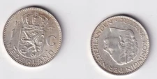 1 Gulden Silver Coin Netherlands 1957 XF (165938)