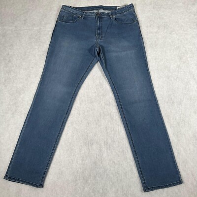 Buffalo David Bitton Adam Men Jeans Slim Stretch Size 40 x 34 Blue NWT