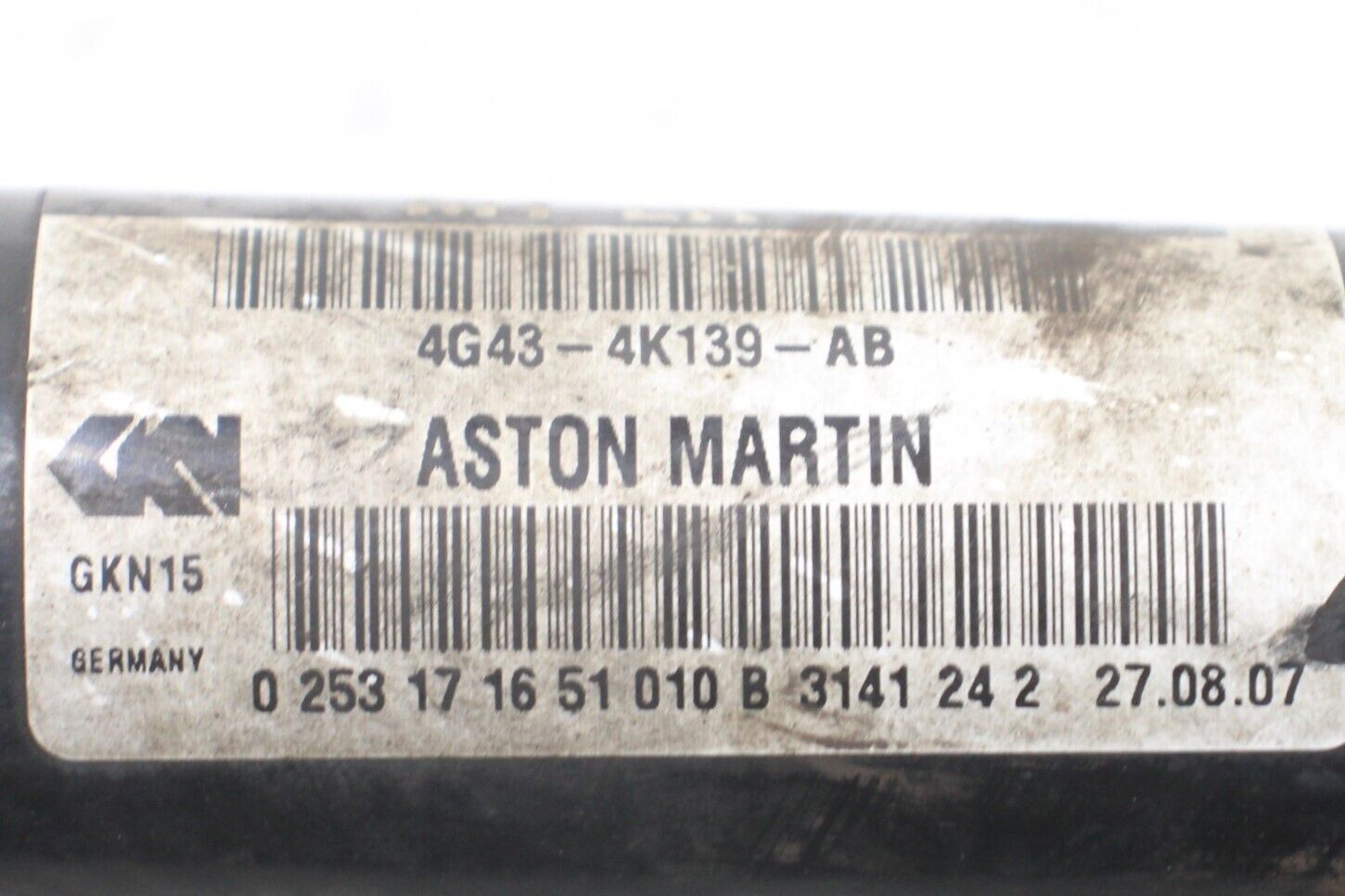 2007 - 2010 ASTON MARTIN V8 VANTAGE REAR LEFT SIDE AXLE SHAFT HALFSHAFT OEM