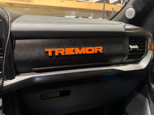 Ford F150 F250 F350 Tremor Badge Acrylic with 3m tape stick ANYWHERE 3M