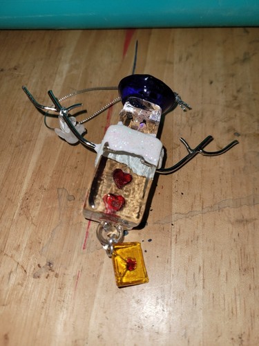 Ice Cube Snowman Policeman Christmas Ornament - Picture 2 of 2