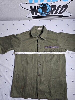 Vintage Vietnam Era OG-107 Utility Shirt Sateen Fatigue US