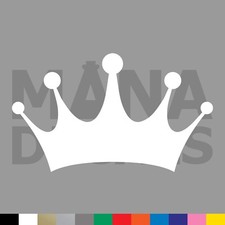 Crown Vinyl Die Cut Decal Sticker - King Queen Royal Prince Princess