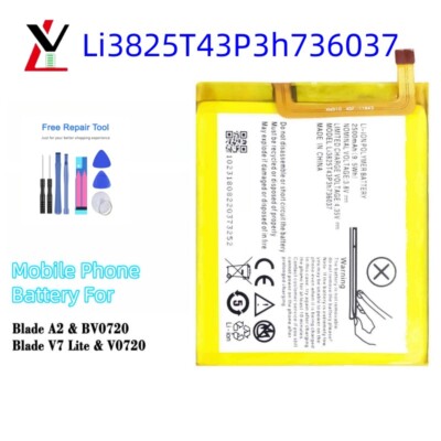 New Li3825T43P3h736037 Battery Replacement For ZTE Blade V7 & V7 Lite Tools
