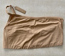 Skims Fits Everybody One-Shoulder Bralette  Color  Ochre Plus Size 3X