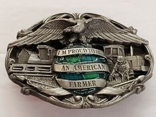 PROUD TO BE AN AMERICAN FARMER Belt Buckle, New
