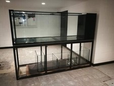 Large customer order aquarium with a metal frame, All size fish tank and cabinet