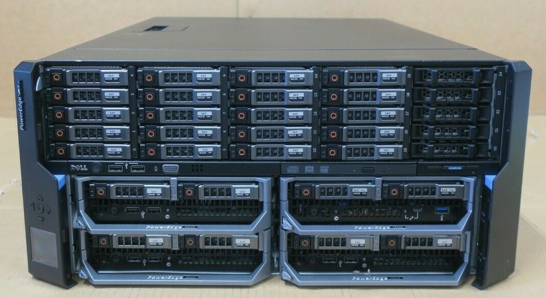Dell PowerEdge VRTX Chassis 18TB Storage M640 2x Silver 4110 3x