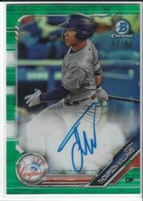 2019 BOWMAN CHROME AUTOGRAPH GREEN REFRACTOR #CPA-DTW DOM THOMPSON-WILLIAMS
