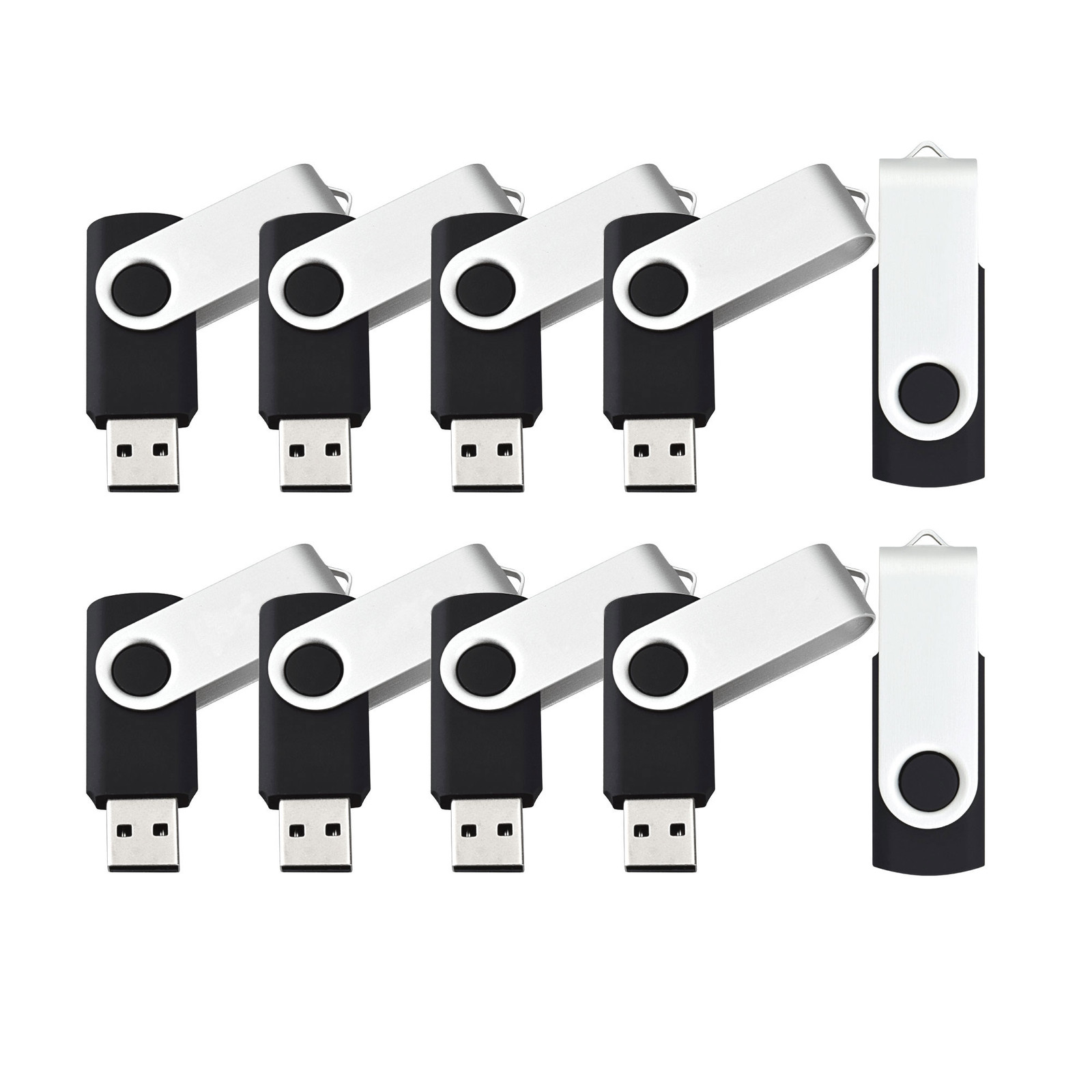 50 unidades de memoria USB 2.0 Flash Drive Stick giratoria de 1 GB, 2 GB, 4 GB, 8 GB, 16 GB, 32 GB, lote, imagen 6