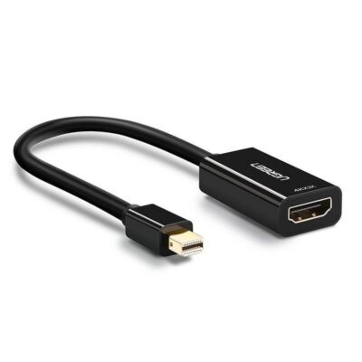 Dp Mini Stecker Auf HDMI Buchse Konverter, Schwarz 0.2m; 1080p UGREEN / 40360