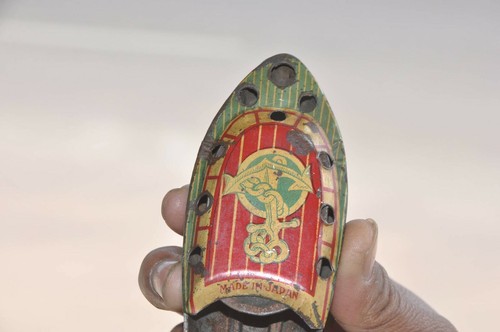 Vintage Penny/Miniature Anchor Mark Litho Steam Boat Tin Toy, Japan - Picture 5 of 9