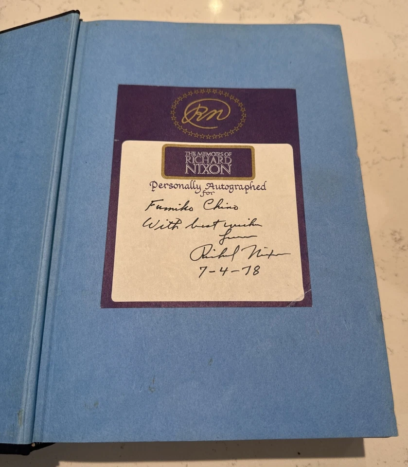 Memoirs of Richard Nixon President Hardcover SIGNED/AUTOGRAPHED - PSA Cert! - Image 3 of 4