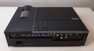 Dell 1610HD DLP Projector - HDMI/VGA/Ethernet - Tested - No Cables