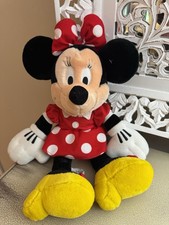 Disney Parks Minnie Mouse 18 Plush Red Polka Dot Dress Walt Disney World