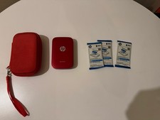 HP Sprocket 2x3" Portable Instant Photo Printer Red With Photo Sheets
