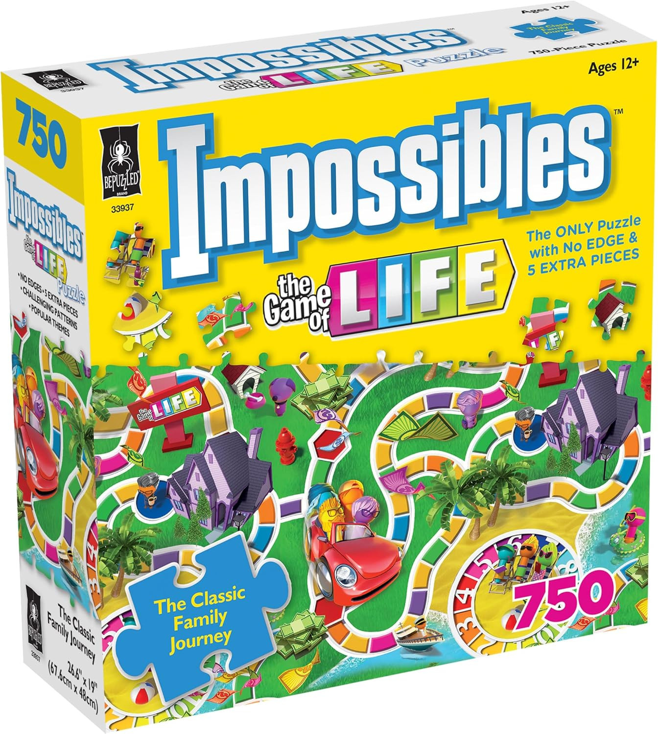 BePuzzled, Hasbro Impossibles Puzzle Featuring Imagery from The Classic Game of