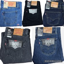 Levis  501 Herren Denim Jeans Original Fit Ho...
