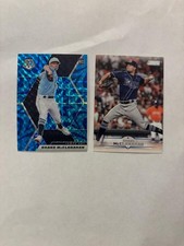 (2) Shane McClanahan 2021 Mosaic Blue Mosaic ROOKIE #223, 2025 stadium club