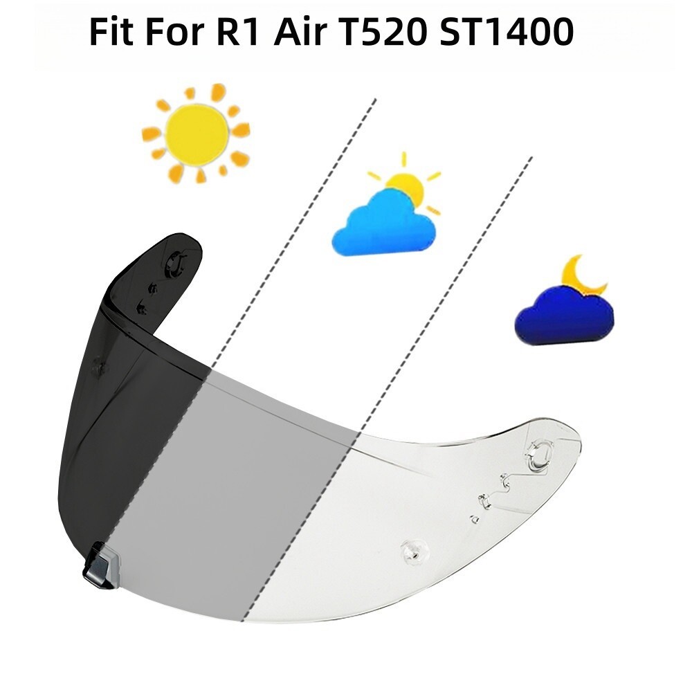 水晶 Photochromic Visor Fit For Scorpion Exo 1400 Carbon R1 & EXO T520