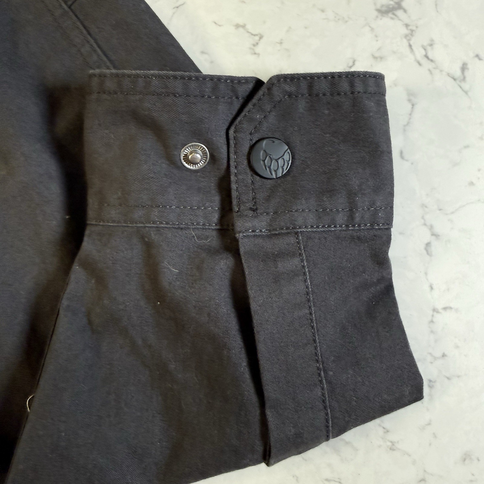 Duluth Trading Alaskan Hard Gear Snap Button Work Barn Jacket Mens 2XL Dark Gray image 10