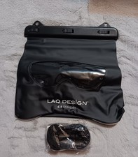 LAQ DESiGN Perspective Waterproof Storage Bag, Dry Bag w/Shoulder Strap Black 