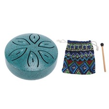Miniature Steel Tongue Drum 6 Notes Rain Drum For Outdoor Garden