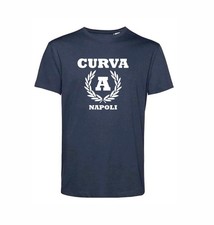 Tshirt blu ultras curva A Napoli calcio tifoseria napoletana 