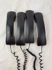 Lot of 6 HANDSET ONLY Corded Black Desk Phone