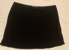 Brandy Melville John Galt Black mesh skirt with lace trim and bow detail Fall