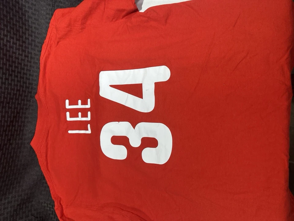 Majestic Large MLB Philadelphia Phillies Lee #34 Short Sleeve T-Shirt - Image 3 of 4