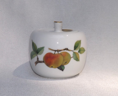 Vintage Royal Worcester Evesham Gold Sugar Bowl w/Lid England