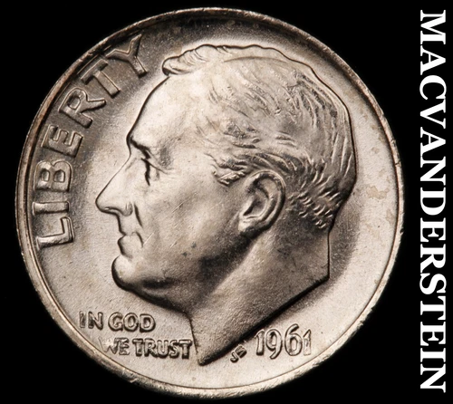 1961 Silver Roosevelt Dime-Choice Gem BU Lustrous No Reserve #i2860