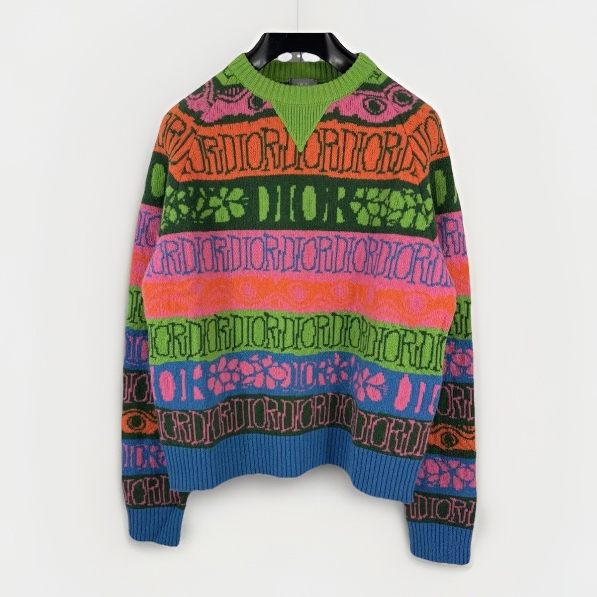 DIOR X STUSSY Knit Multicolour Jumper Size: S RRP £840 | eBay