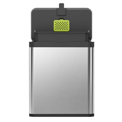 Kitchen Compost Bin, 7L / 1.85 Gal Stainless Steel with Removable Inner Bucket a