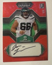2023 Wild Card Auto Mania Rookie Signatures #AMH-A Joe Tippmann Rc Autograph /9. rookie card picture