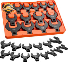 Crowfoot Wrench Set 14 Piece Sae 12 Inch Drive 1-116 To 2 Inch Tray Crowfoot Wrench Set 14 Piece Sae 12 Inch Drive 1-116 To 2 Inch Tray