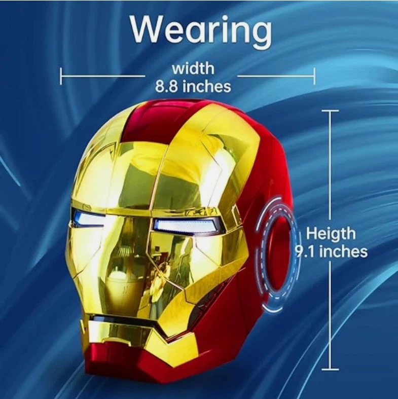 Iron Man Helm 1:1 MK5 Autoking Vollautomatisch Voicecontrol/ Fernbedienung Maske - Bild 4 von 4