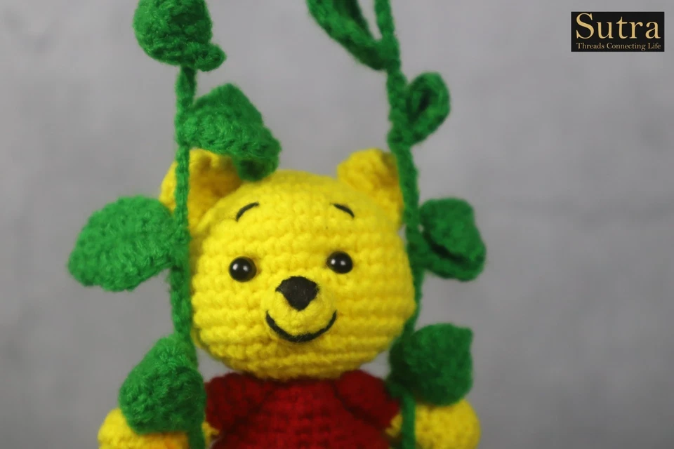 Winnie The Pooh Crochet Stuffed Soft Toy Gift for Baby Girl & Boy - Image 2 of 4