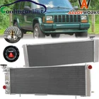 Radiator 4 Row Fit 1991-2001 1995 1998 Jeep Cherokee Comanche XJ 2.5L-4.0L L4 L6