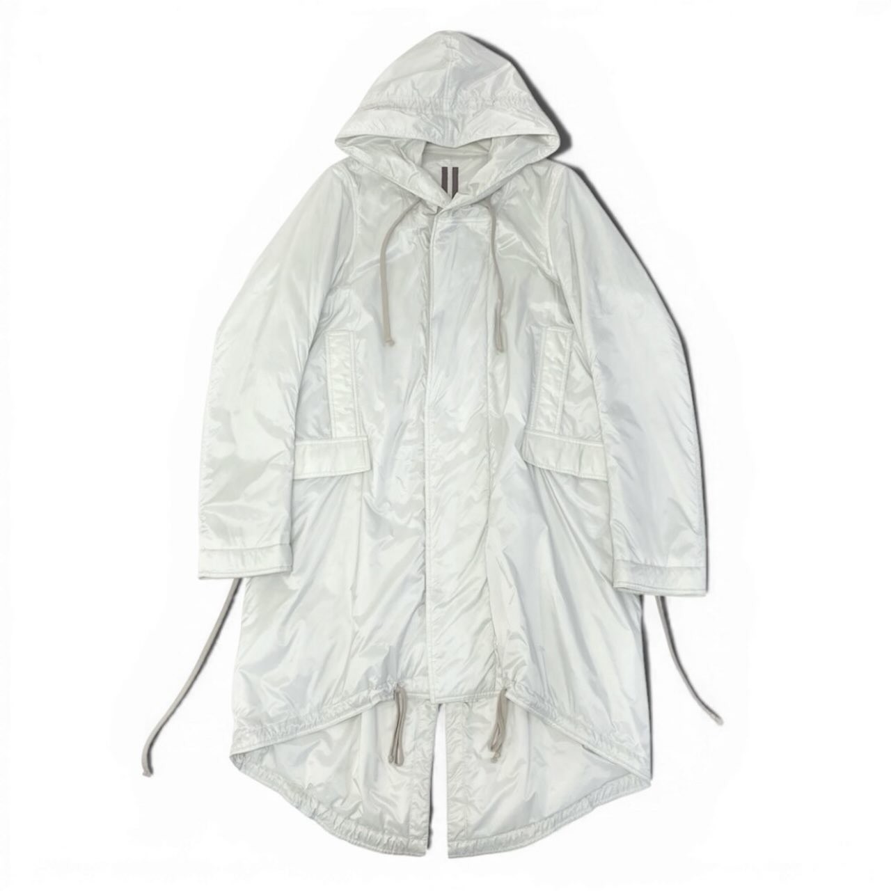 RICK OWENS DRKSHDW Dark Shadow Mod Coat Nylon Jacket DU17S5962-EV XS Off-White image 2