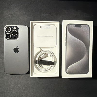 Apple iPhone 15 Pro 128GB Schwarz ohne Simlock 6,1'' OVP + Ladekabel